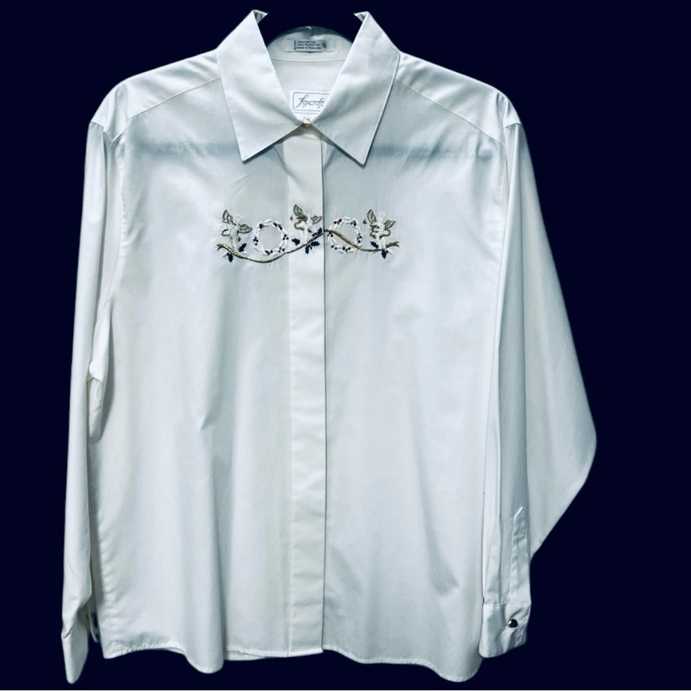 FOXCROFT BUTTON DOWN SHIRT SIZE 12
